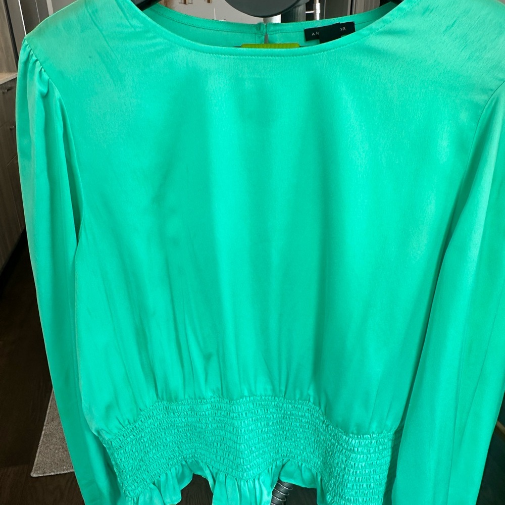 Ann Taylor Bright Teal Blouse